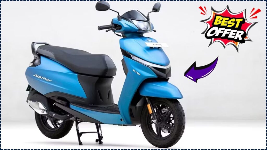 TVS Jupiter Electric 2025 with 250KM Range, 85KM/h Speed & AI Smart Display at ₹3,999 Booking: Bumper Deal Available 1 TVS Jupiter Electric 2025