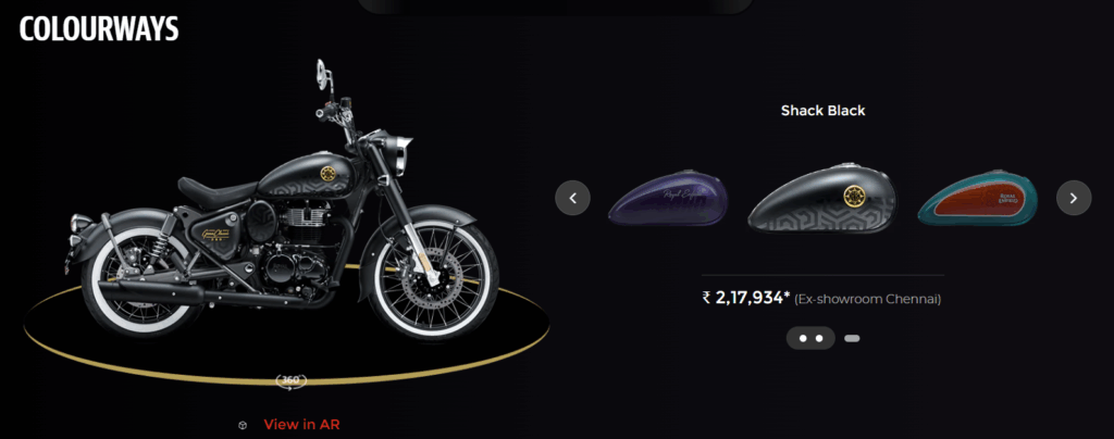 Royal Enfield Classic 350 Pricing