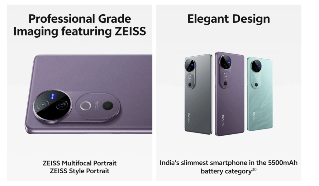 Design and Build Quality of Vivo V40 5G