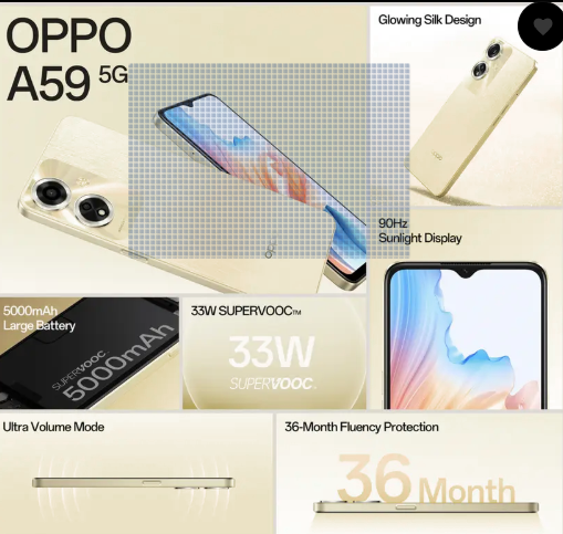 Oppo A59 6G with 16GB RAM, 120MP Camera & Fast Charging – Massive Discount in the New 6G Segment 2 Oppo A59 6G Features