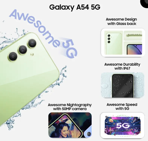 Samsung Galaxy A54 5G 2026 Review with 7500mAh Battery & 200MP Camera – Limited-Time Discount Deal 3 Samsung Galaxy A54 5G Features