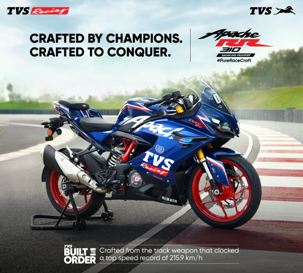 TVS Apache RR 310 Launched with Aerodynamic Design & Strong Performance – Special Launch Offer for Sportbike Fans 3 TVS Apache RR 310 Launching