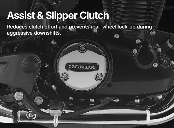 Honda CB350C Classic 2025 – 350cc Retro Cruiser with ABS & Smart Bluetooth at Big Savings! 2 Hi-tech Clutch System in Honda CB350C Classic 2025