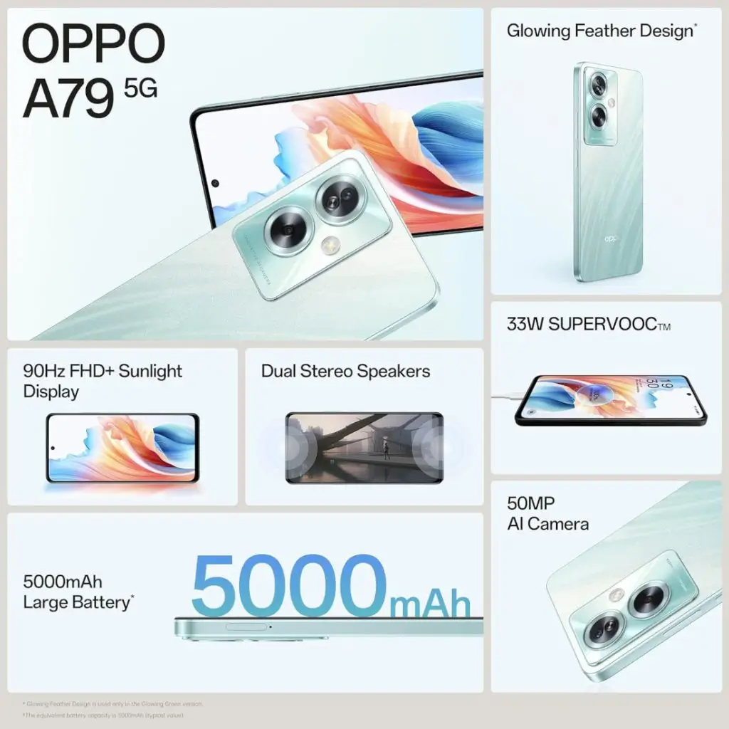 Oppo A79 5G 256GB Storage